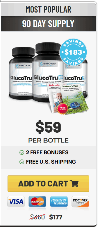 Order GlucoTru Pro 3 Bottles