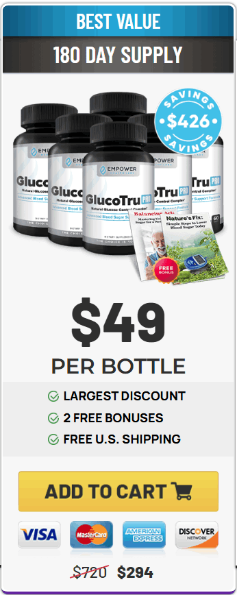 Order GlucoTru Pro 6 Bottles